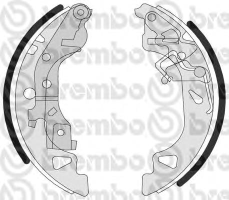 S 23 520 Brembo zapatas de frenos de tambor traseras