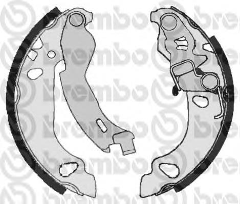 S 23 522 Brembo zapatas de frenos de tambor traseras