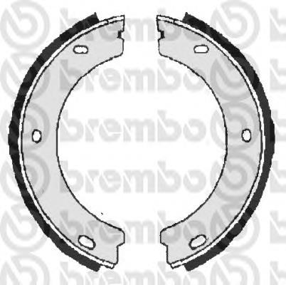 S61518 Brembo juego de zapatas de frenos, freno de estacionamiento