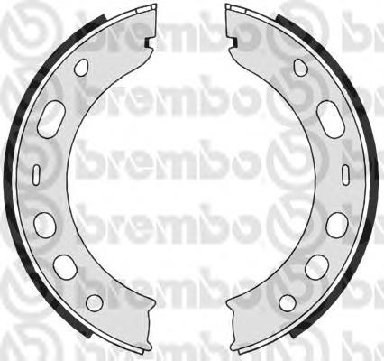 Juego de zapatas de frenos, freno de estacionamiento S65503 Brembo