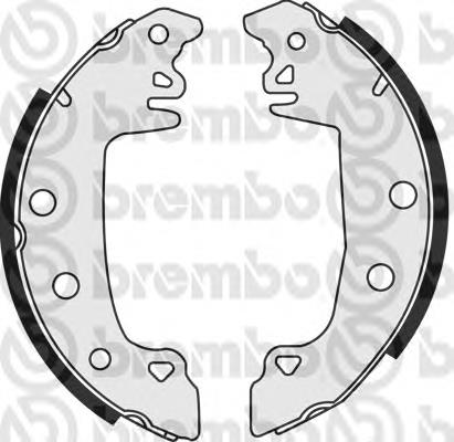 Zapatas de frenos de tambor traseras S61537 Brembo