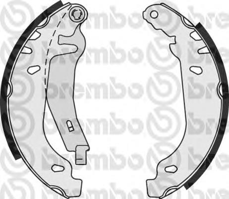 S 61 539 Brembo zapatas de frenos de tambor traseras