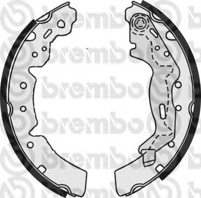 Zapatas de frenos de tambor traseras S83510 Brembo