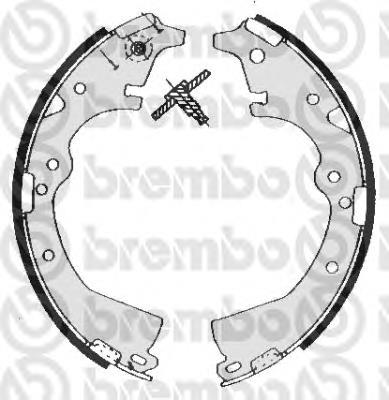S83511 Brembo zapatas de frenos de tambor traseras