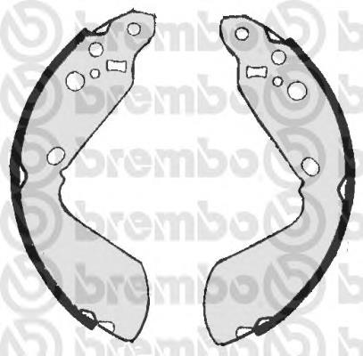 S79517 Brembo zapatas de frenos de tambor traseras