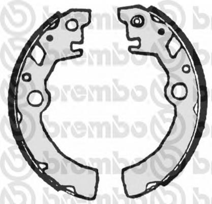 S 79 519 Brembo zapatas de frenos de tambor traseras