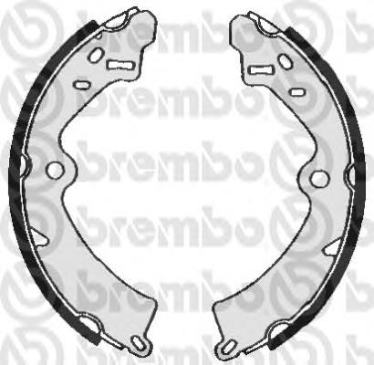 Zapatas de frenos de tambor traseras S79508 Brembo