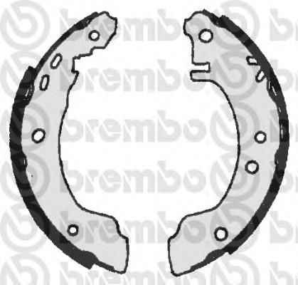 S 56 505 Brembo zapatas de frenos de tambor traseras