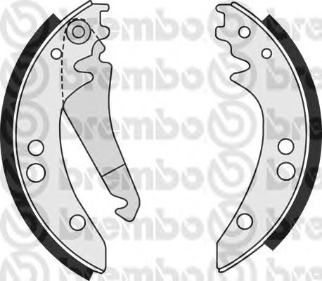 Zapatas de frenos de tambor traseras S50514 Brembo