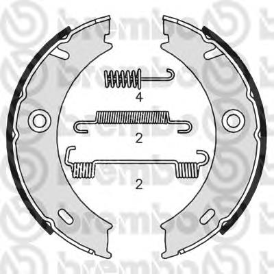 S 50 512 Brembo juego de zapatas de frenos, freno de estacionamiento