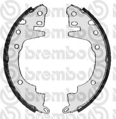 S54504 Brembo zapatas de frenos de tambor traseras