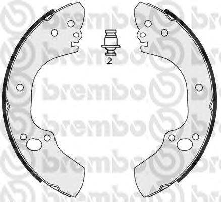 S59526 Brembo zapatas de frenos de tambor traseras