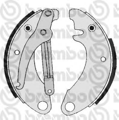 Zapatas de frenos de tambor traseras S61501 Brembo