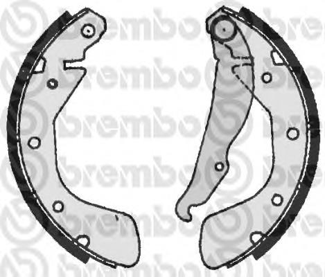 S59513 Brembo Zapatas de freno de tambor traseras