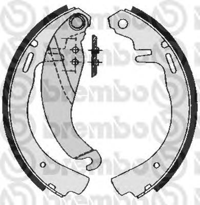 S59506 Brembo zapatas de frenos de tambor traseras