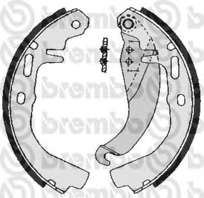 Zapatas de frenos de tambor traseras S59507 Brembo