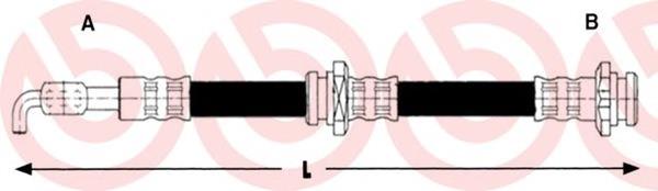 T59075 Brembo latiguillo de freno delantero