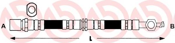 T83032 Brembo latiguillo de freno delantero