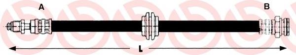 Latiguillo de freno delantero T71007 Brembo