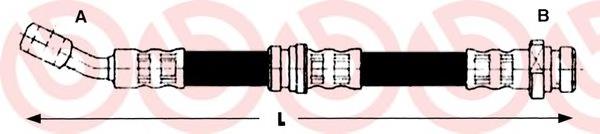 T30020 Brembo latiguillo de freno trasero izquierdo