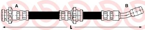 Latiguillo de freno delantero T56048 Brembo