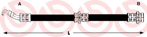 Latiguillo de freno delantero T54011 Brembo