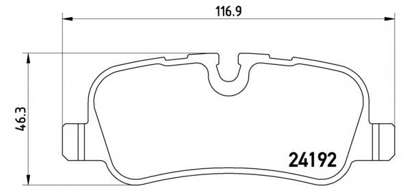 P44013 Brembo Pastillas freno traseras
