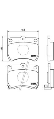 P49013 Brembo pastillas de freno delanteras