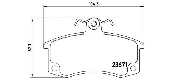 P41004 Brembo pastillas de freno delanteras