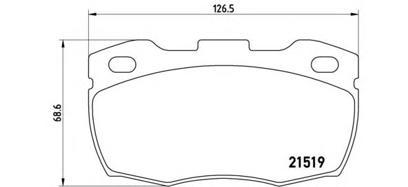 P44005 Brembo pastillas de freno delanteras