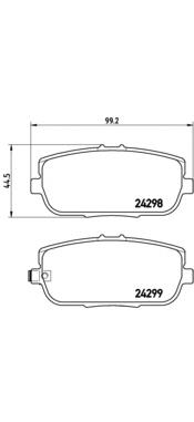 Pastillas traseras de freno Brembo P49044 precio, desde 31,67 EUR