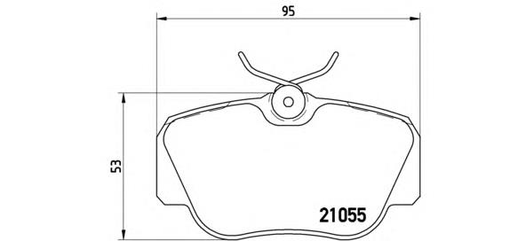 P50011 Brembo pastillas de freno delanteras