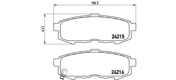 Comprar P49042 Brembo Pastillas de freno traseras
