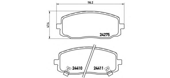 Pastillas freno delanteras Brembo P30032 precio, desde 21,89 EUR