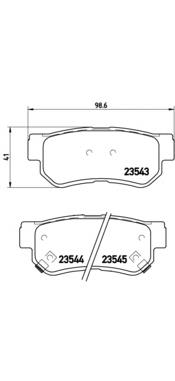 Comprar P30014 Brembo Pastillas de freno traseras