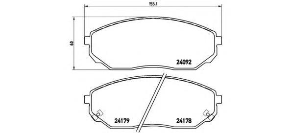 Pastillas freno delanteras Brembo P30019 precio, desde 35,29 EUR
