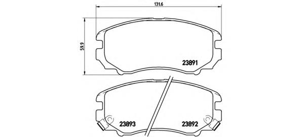 Comprar P30018 Brembo Pastillas delanteras de freno