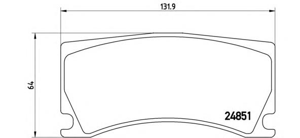 P36024 Brembo pastillas de freno traseras