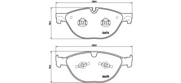 P 36 025 Brembo pastillas de freno delanteras