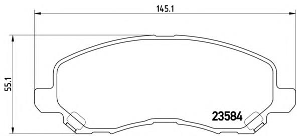 Comprar P54030 Brembo Pastillas delanteras de freno