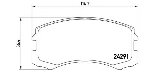 P54041 Brembo pastillas de freno delanteras