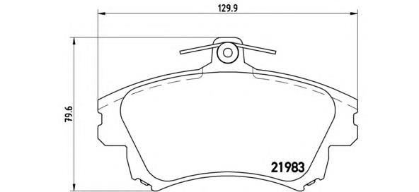 P 54 036 Brembo pastillas de freno delanteras