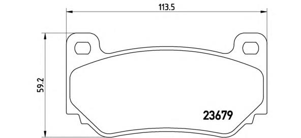 Pastillas de freno delanteras Brembo P52018