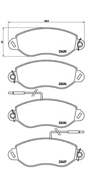 P56042 Brembo pastillas de freno delanteras