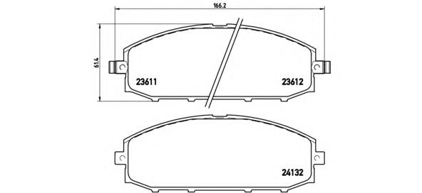 Comprar P56041 Brembo Pastillas delanteras de freno