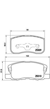 P54046 Brembo pastillas de freno delanteras