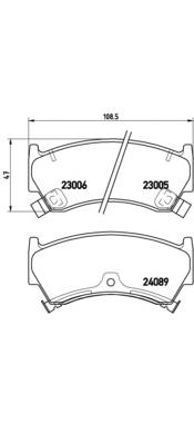 P56026 Brembo pastillas de freno delanteras