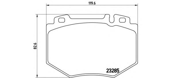 P50048 Brembo pastillas de freno delanteras