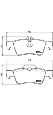 Pastillas de freno traseras P50052 Brembo
