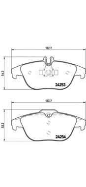 P50068 Brembo pastillas de freno traseras